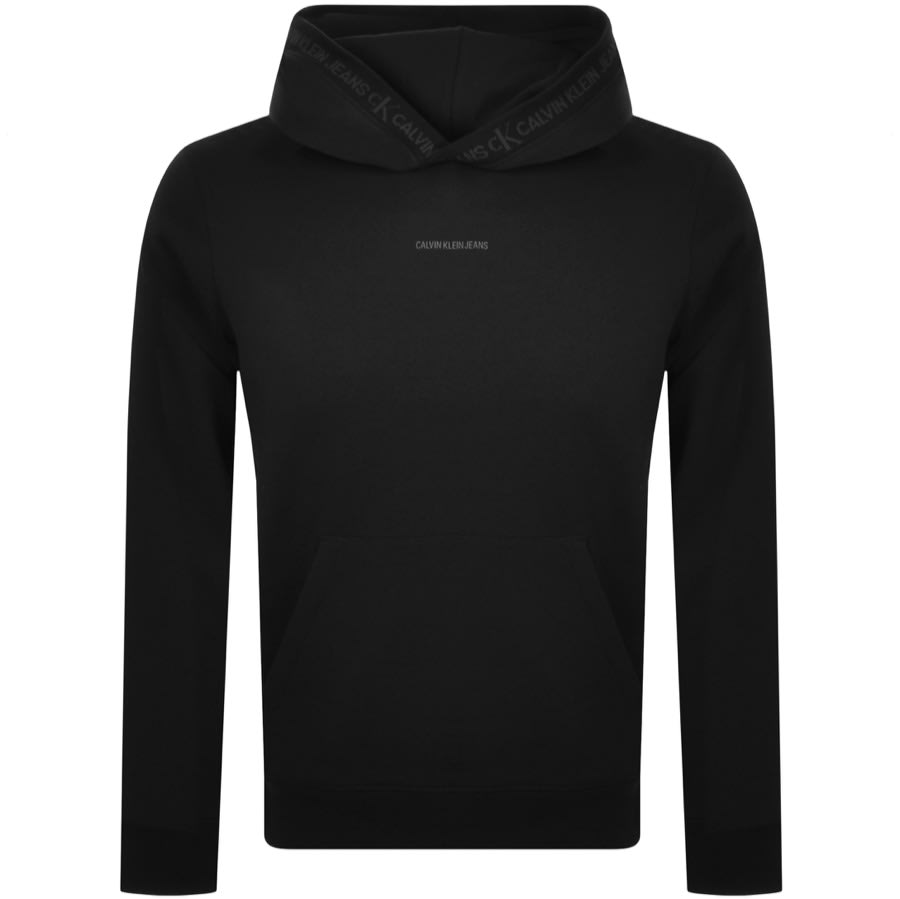 Alternative Image for ProductCalvin Klein Jeans Jacquard Hoodie Black1